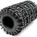 HOBBYSOUL RC 2.2 Crawler Tires 124mm Tall Soft Sticky Mud slingers Tyres for 1/10 TRX4 Axial SCX10 III Wraith Yeti redcat Everest 10 Upgrades