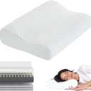 Ecosa Adjustable Memory Foam Pillow, Travel Pillows for Sleeping, Cervical Neck Pillow for Sleeping, Soft Memory Foam Pillows for Side Sleepers, Side Sleeper Pillow for Shoulder Pain