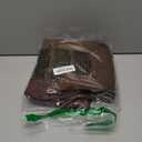 Allegra K Women's Faux Suede Trench Coat Notched Lapel Double Breasted Jacket with Belt (Large, Coffee)