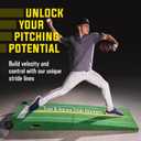 GoSports Portable Baseball Pitching Mound with Stride Lines - 80 x 28 x 6 Inches - Foldable Pitching Mound