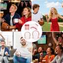 96pcs Baseball Party Tableware Set, Disposable Baseball Dessert Cake Paper Plates Napkins & Forks for Sports Ball Themed Birthday Party Decorations & Supplies Serves 24 Guests