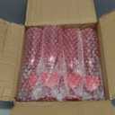 Fun Express Heart Shaped Champagne Glasses Plastic Flutes 12 Pack - Red Valentine Wine Glasses for Galentines Day Party Supplies | BPA Free Acrylic Drinking Cups 6oz | Valentines Day Glassware Bulk