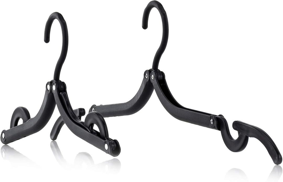 Travel Hangers Portable Foldable Travel Hanger Organizer, Plastic Travel Accessories Essentials Clothes Drying Rack Folding Hangers pack of 25
