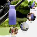 Momcozy Portable Bottle Warmer for Travel Dual Heating Modes for Breast Milk & Water, Portable Milk Warmer with Fast Heating & Long Battery Life, 17 Ounces Large Capacity, Purple