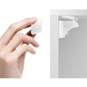 AILUOQI Baby Proofing Magnetic Cabinet Locks (4 Pack) Cupboard Drawers Latches Magnet Locks for Cabinets (1 Key)