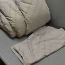 Andency King Size Comforter Set Beige, Boho Cream Soft Warm Tufted Neutral Bedding Comforter Sets for King Size Bed, 3 Pieces Aesthetic Chevron Farmhouse Cute Bohemian Textured Bedding Set (King (104"x90"))