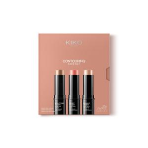 KIKO Milano Contouring Face Set 01| Make-Up Kit With 3 Sticks: Blush, Highlight And Face Contour