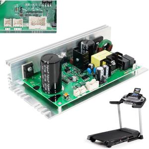 MC1648DLS 406077 Treadmill Control Board Motherboard (White Sockets/New Model/10 Pins), Treadmill Motor Controller Fit for FreeMotion/NordicTrack/Proform Treadmill Replace ZE0824