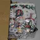 Thyle Winter Snowman Paper Towel Holder with Round Base Winter Bathroom Decor Rustic Snowman Family Dispenser Kitchen Paper Holder Stand for Christmas Xmas Countertop Toilet Home Accessories