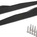 HXBER Side Rocker Skirt, 2PCs Universal Car Body Styling Side Skirt Rocker Splitters Diffuser Winglet Wings Bumper Kit Carbon Fiber Color