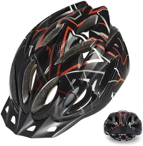 Zacro Adult Bike Helmet, Lightweight Bicycle Helmet with Removable Pads and Visor, CPSC Certified Safety Helmet for Men Women, Mountain Road Cycling Helmet for Adult, Size: 54-62cm, For Person Age 5 and Older