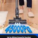 Proscenic Cordless Vacuum Cleaner,45Kpa 55Mins P11 Mopping Wet Dry Vacuum and Mop Combo All in one, Lightweight Stick Vacuum with LED Display, Long Runtime Ease of use for All Floors Pet Hair Carpet (Gray)