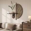 3D Textured Abstract Modern Minimalist Wall Art for Living Room, 24x24 Inch