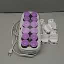 Conair Hot Rollers for Long, Medium & Short Hair, 12 Ceramic Flocked 1-Inch and 1-Inch Heated Hair Rollers with Clips, Hot Curlers for Women, Volume & Curls