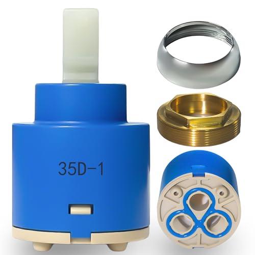 35mm Faucet Cartridge,CUPC/NSF/IAPMO Certification,Used for Bathroom and Kitchen Faucet,Replaces Glacier Bay OEM models 169-640, 704-612 & 704-615,Suitable for Kraus and Pfist Single Handle Faucet