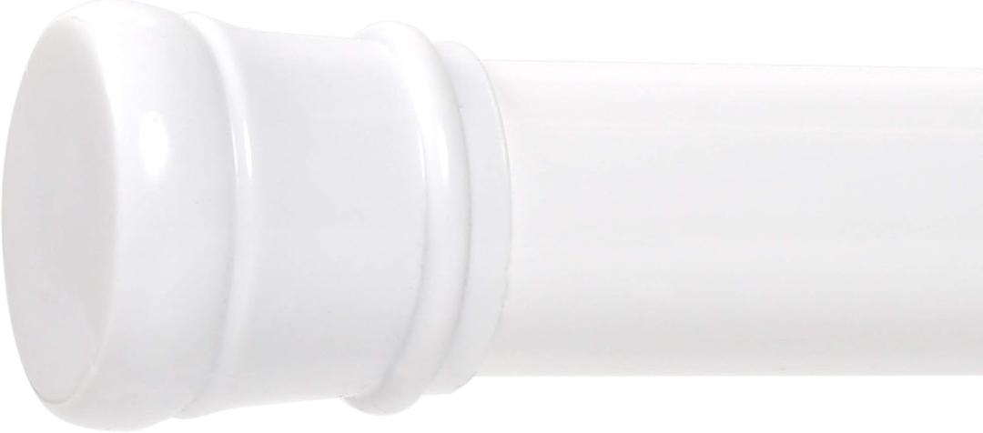 Zenna Home Tension Shower Curtain Rod, White, 27 to 40 Inches  Premium Steel Adjustable Shower Curtain Rod for Bathroom, Easy No Drill Install  Rust Resistant Spring Tension Shower Curtain Bar