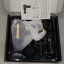 ZAKULU Mini Massage Gun Deep Tissue - Portable 6 Speeds Handheld Massage Gun with 4 Heads, 1800mAh Battery & Type-C Charging - Super Quiet Muscle Massager for Home Office Workout Travel, Black