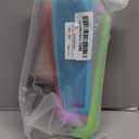 4Pack Case Cover for AT&T TV Now DirecTV Receiver Remote Voice Control C71KW, Battery Cover Silicone Skin Sleeve Glow in The Dark Green Red Purple and Blue