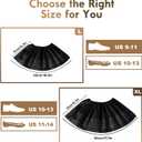 Recycable Shoe Covers Disposable - Black Shoe Covers for Indoors,50Pcs Booties for Shoe cover,Fits Up To 11 US Men and 13 US Women Size,Recyclable Non-Woven Fabric (Black Set of 50(XL))