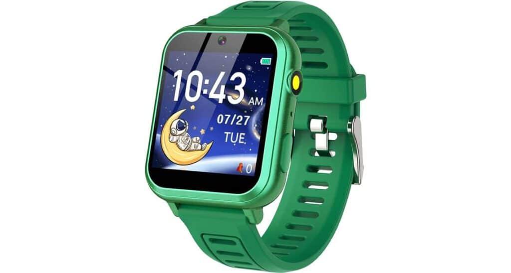 1.5 Inches Kids Smart Watch for Boys Girls, 26 Puzzle Games, Smartwatch with Camera, Pedometer, Video Voice Music Player Learning Card, Birthday Gift for 3-12 Years Children (Green) 1.5 Inches Kids Smart Watch for Boys Girls, 26 Puzzle Games, Smartwatch with Camera, Pedometer, Video Voice Music Player Learning Card, Birthday Gift for 3-12 Years Children (Green)