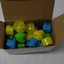 Crtiin 24 Pcs Pencil Sharpeners for Kids Cartoon Smile Small Pencil Sharpener Handheld Manual Dual Holes for School Office Art Room