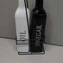 Vakoo Oil and Vinegar Dispenser Set - 17oz/500ml, Extra Thick Glass, Leak-Proof, Olive Oil Dispenser Bottle for Kitchen (White Black)