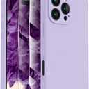 FireNova Designed for iPhone 16 Pro Case, Silicone Upgraded [Camera Protection] Phone Case, Soft Anti-Scratch Microfiber Lining Inside, 2024, Clove Purple (Purple, S)