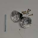 Prime-Line E 28318 Mortise Style Fluted Glass Door Knobs - Perfect for Replacing Broken Antique Lock Sets on Interior Doors, Features 2 In. Outside Diameter Knobs, Matte Black (1 Set)