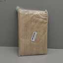 Smiry Rectangle Table Cloth Cover, Waterproof Elastic Fitted Picnic Tablecloth for 6 Foot Tables, Wipeable Flannel Backed Vinyl Tablecloths for Camping, Dining, Outdoor (Beige Wood, 30" x 72")