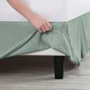Nestl Sage Green Bed Skirt King Size - King Bed Skirt 14 Inch Drop - Brushed Microfiber Bed Skirts - Hotel Quality Pleated Bed Skirt - Shrinkage & Fade Resistant