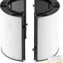 360 Combi Glass HEPA + Carbon Filter Replacement for Dyson HP1 TP09 TP07 TP06 TP04 TP10 TP7A HP04 HP06 HP07 HP09 HP10 HP4A HP7A PH01 PH02 PH03 PH04 PH3A DP04 PC1 Air Purifier, 1 Pack, Black