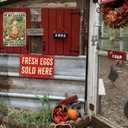 Chicken Coop Decor Garden Signs Themed Gifts For Women Metal Signs For Outside Personalized Signs For Outdoor Chicken Coop Accessories Gardening Stuff I Just Want To Work In My Garden And Hang Out With My Chickens Sign Gifts 8x12 In