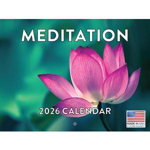 Meditation Calendar 2026 Monthly Wall Calender 12 Month | American Made In The USA