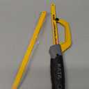 KATA Mini Hacksaw for Metal Cutting, Compact Hand Hack Saw Tool with 10 Inch Aluminum Frame and 2 Piece Extra Flexible Bi-Metal HSS Saw Blades, Small Handsaw Cutter for Wood, PVC, Iron, Copper