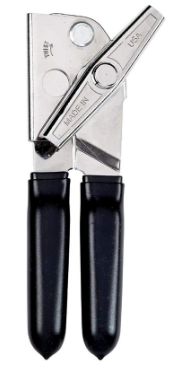 EZ-DUZ-IT Deluxe Can Opener with Black Grips  
