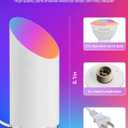 SUNVIE Smart Floor Can Light 5W RGBW Color Changing Up Lights Indoor with Timer 2700K-6500K Floor Spotlight Dimmable Uplighting Indoor Uplights for Plant Corner, APP Control Alexa & Google Home, 2PCS