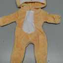 BABESIDE Reborn Baby Doll Clothes Set for 17-22 Inch Dolls Accessories, Cute Bear Baby Doll Clothes Onesie with Hat for Realistic Baby Dolls Girls & Boys, Khaki