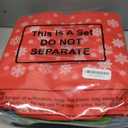 SilTriangle 48 Pcs Large Christmas Tote Bags with Handles 12.8 x 9.8 Inches Reusable Non Woven Snowflake Gift Bags Red Blue Green Grocery Shopping Totes for Xmas Party Favor Supplies Present Wrapping