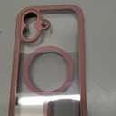 Miracase for iPhone 17 Case 6.3'', Full-Body Military Grade Drop Protection Outdoor Phone case with Built-in Glass Screen &Camera Control,Easy Installation,No Gap,Compatible with MagSafe, Pink