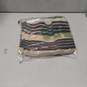 OJIA Outdoor Area Rugs 4'x6', Black and Tan Outdoor Rug Machine Washable Patio Rugs Cotton Hand Woven Entryway Rug Indoor Rugs for Bedroom/Porch/Deck/Backyard/Camping/Living Room