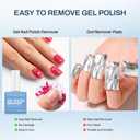 Gel Nail Polish Remover: Safe Gel Polish Remover Kit for Gel Polish Set with Latex Tape 3 in 1 Nail Strengthener & Nail Tools in 3-5 Minutes