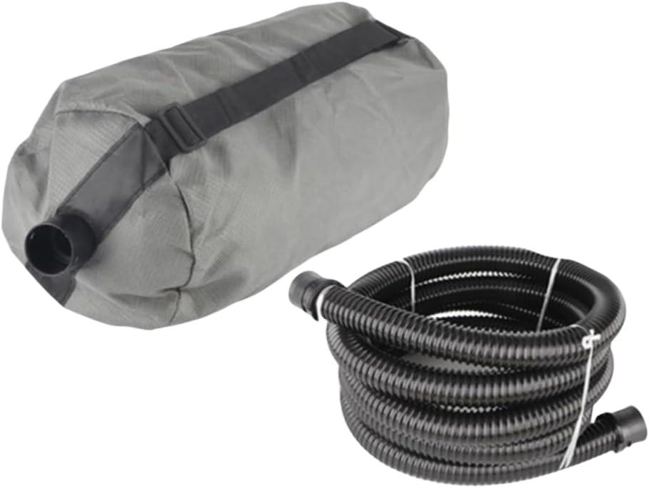 Kikeep Drywall Sander Dust Collection bag Wall Grinding Machine Collection Bag Drywall Sander Attachment (1 Pack with 2m hose)