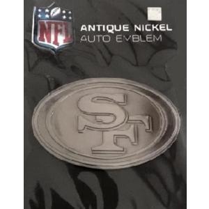 Rico AEM1901: 49Ers Antique Nickel Auto Emblem