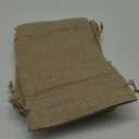 12-Pack 5.5x7.75 Natural Burlap Gift Bags w. Drawstring (Natural Brown, Medium) for Party Favors, Presents or DIY Craft by TheDisplayGuys (Brown Natural)