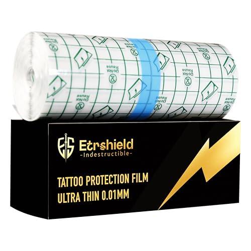 Second Skin Tattoo Bandage Roll – 6" x 11 Yds (33 Ft) Breathable Protective Film for Tattoo Aftercare, Waterproof Bandage Wrap for Fresh Tattoos, Tattoo Cover Up Patch