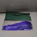 THARAHT 50PCS Rooster Coque Tail Feathers Bulk Natural 12-14Inch 30-35cm for Crafting Wedding Fly Tying Feather Party Performances DIY Decoration Rooster Tail Feather,Blue