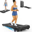 THERUN Walking Pad Treadmill Under Desk, Portable Mini Treadmill for Home/Office, Walking Pad Treadmill 2.5HP, Walking Jogging Machine with 265 lbs Weight Capacity Remote Control LED Display (W1 BASIC Black with Incline)