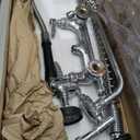 VEVOR Commercial Faucet with Pre-Rinse Sprayer, 36" Height, 8" Center, 12" Swing Spout, Wall Mount Kitchen Sink Faucet, Brass Constructed Device with Pull Down Spray, for 1/2/3 Compartment Sink