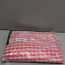 Cute Gingham Picnic Blanket, Waterproof Foldable, in Large 80x60in and Extra Large 80x80in, Portable Compact Beach Blanket, Oversized XL Outdoor Mat (Red, Large)