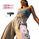 LISEN Crossbody Lanyard Teacher, 60W USB C to USB C Cable Cell Phone Chain Anti-Theft Crossbody Strap for iPhone 16, 15 and Most Smartphones, Cell Phone Neck Holder for Women, Pink